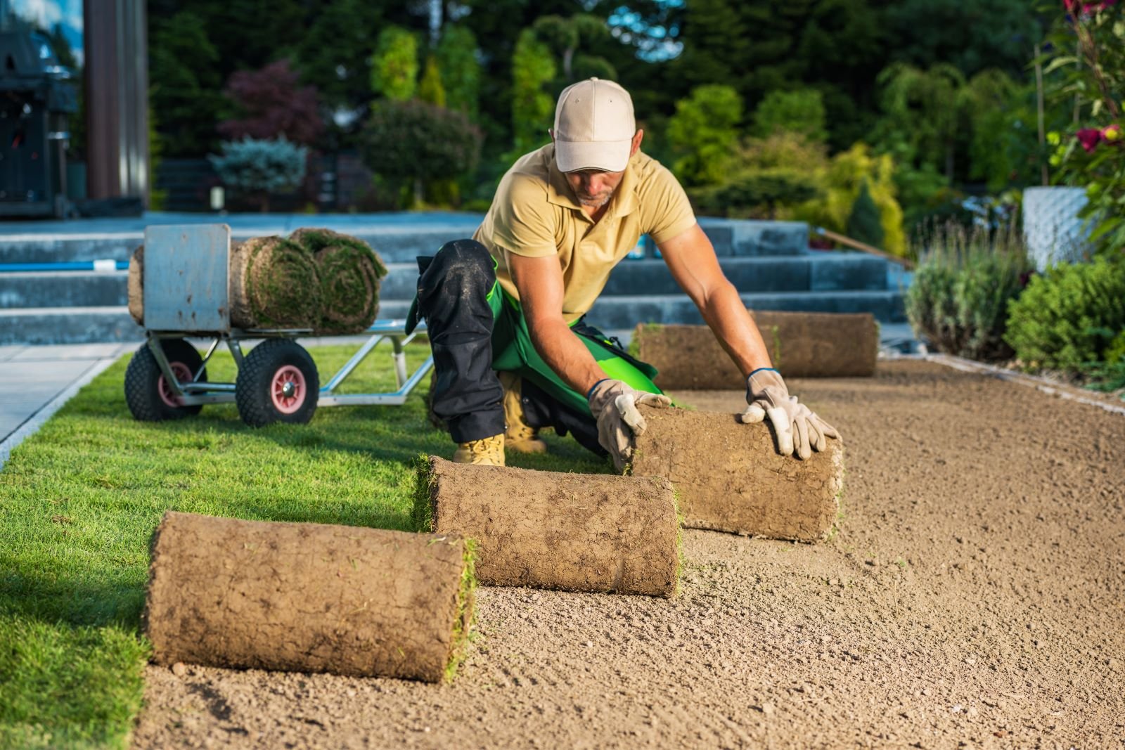 artificial turf installation