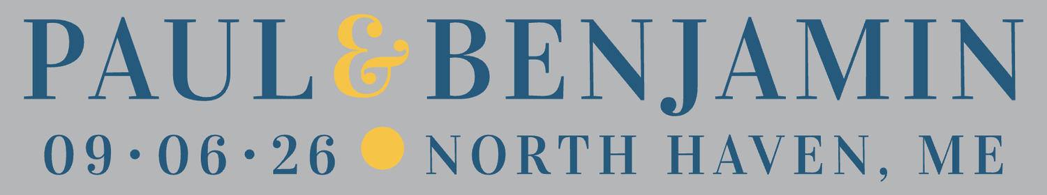 Paul and Benjamin's Wedding