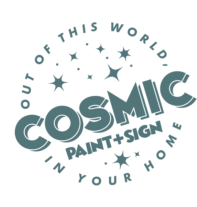 Cosmic Paint & Sign