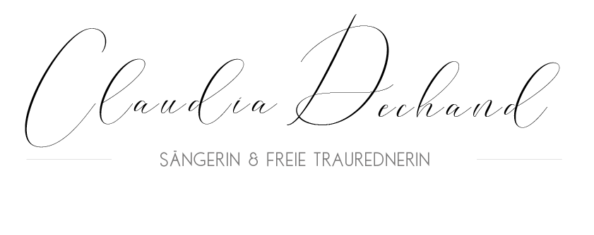 Claudia Dechand - Traurednerin &amp; Sängerin