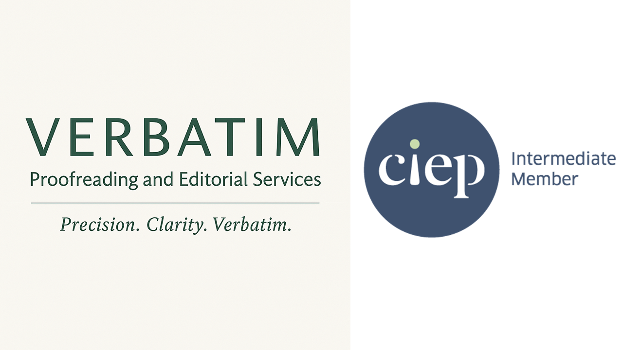 Verbatim - Proofreading and Editorial Services