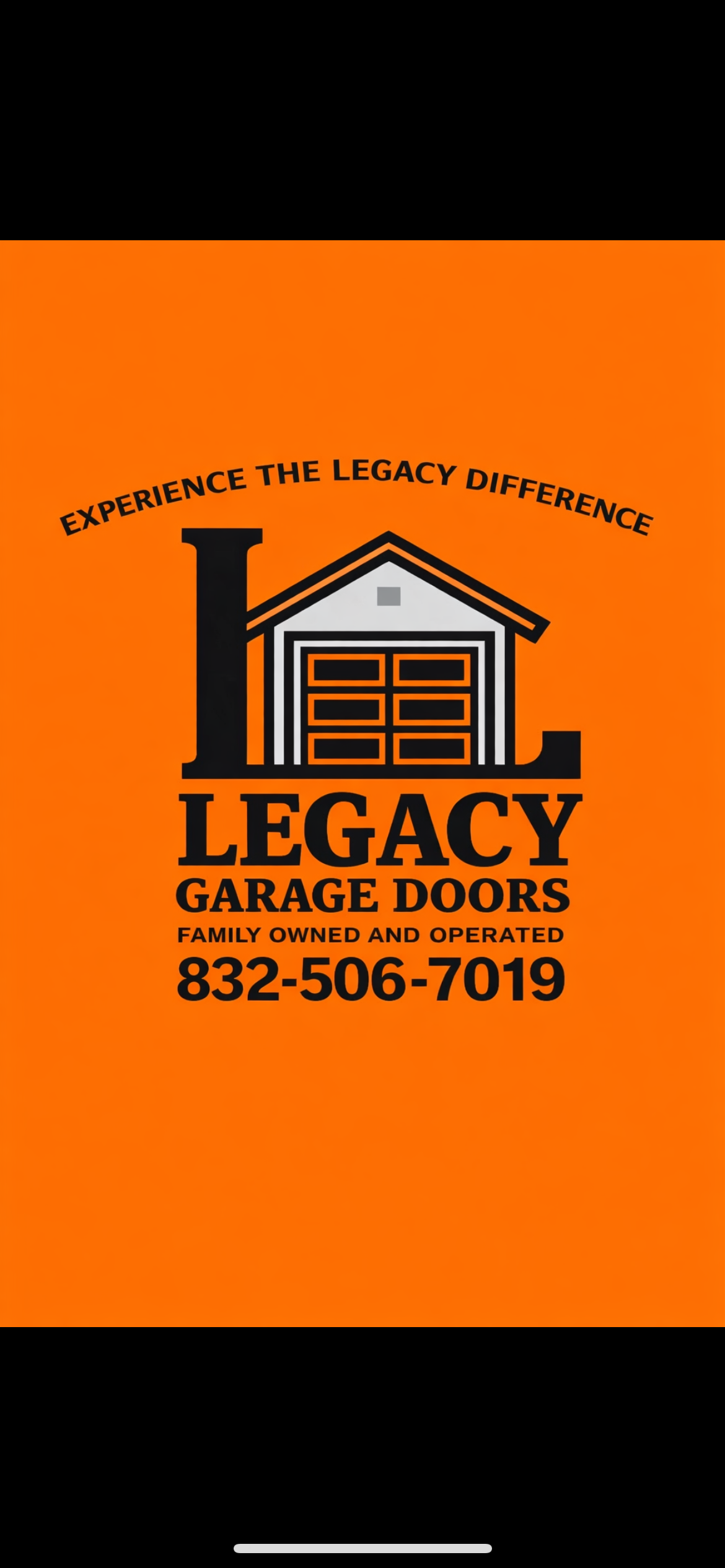 Legacy garage door south Houston and Galveston