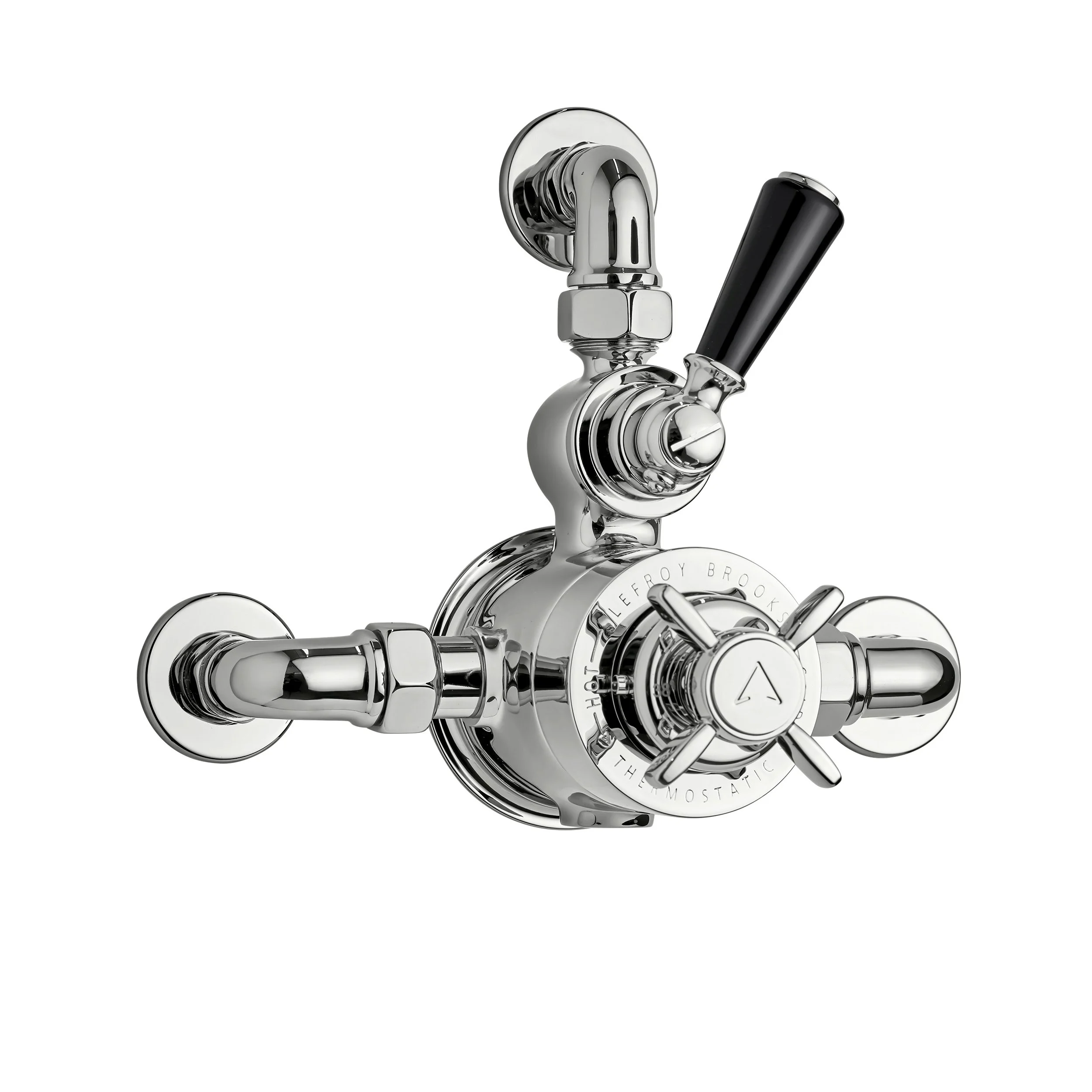 BL-8725 Exposed Classic Black Thermostatic Valve with Return Bend