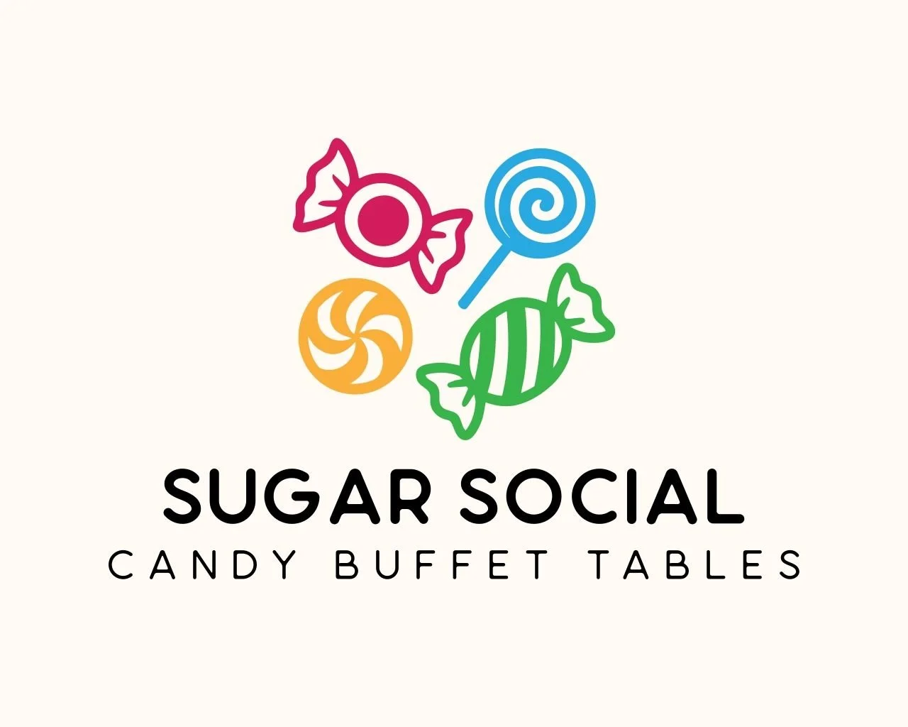 Sugar Social Candy Buffet Tables