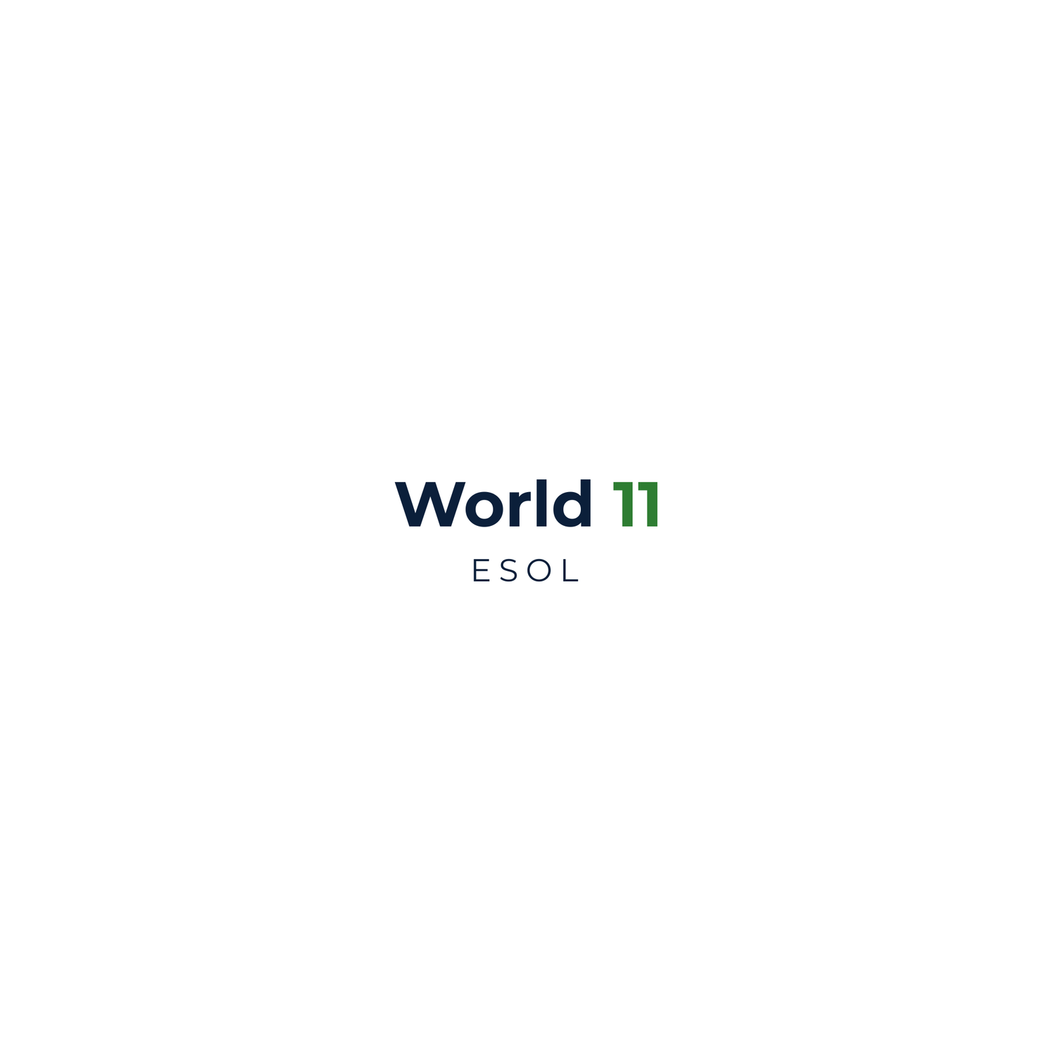 World 11 ESOL