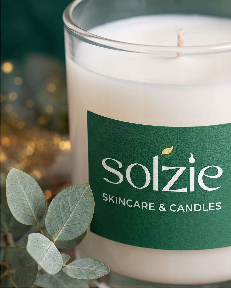 Solzie skincare and candles