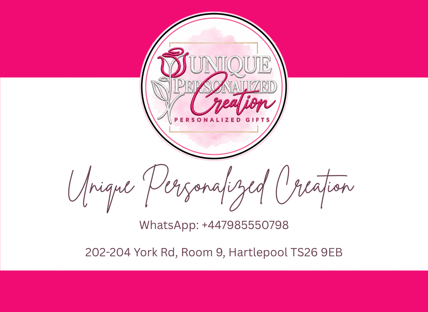 Unique Personalized Creation