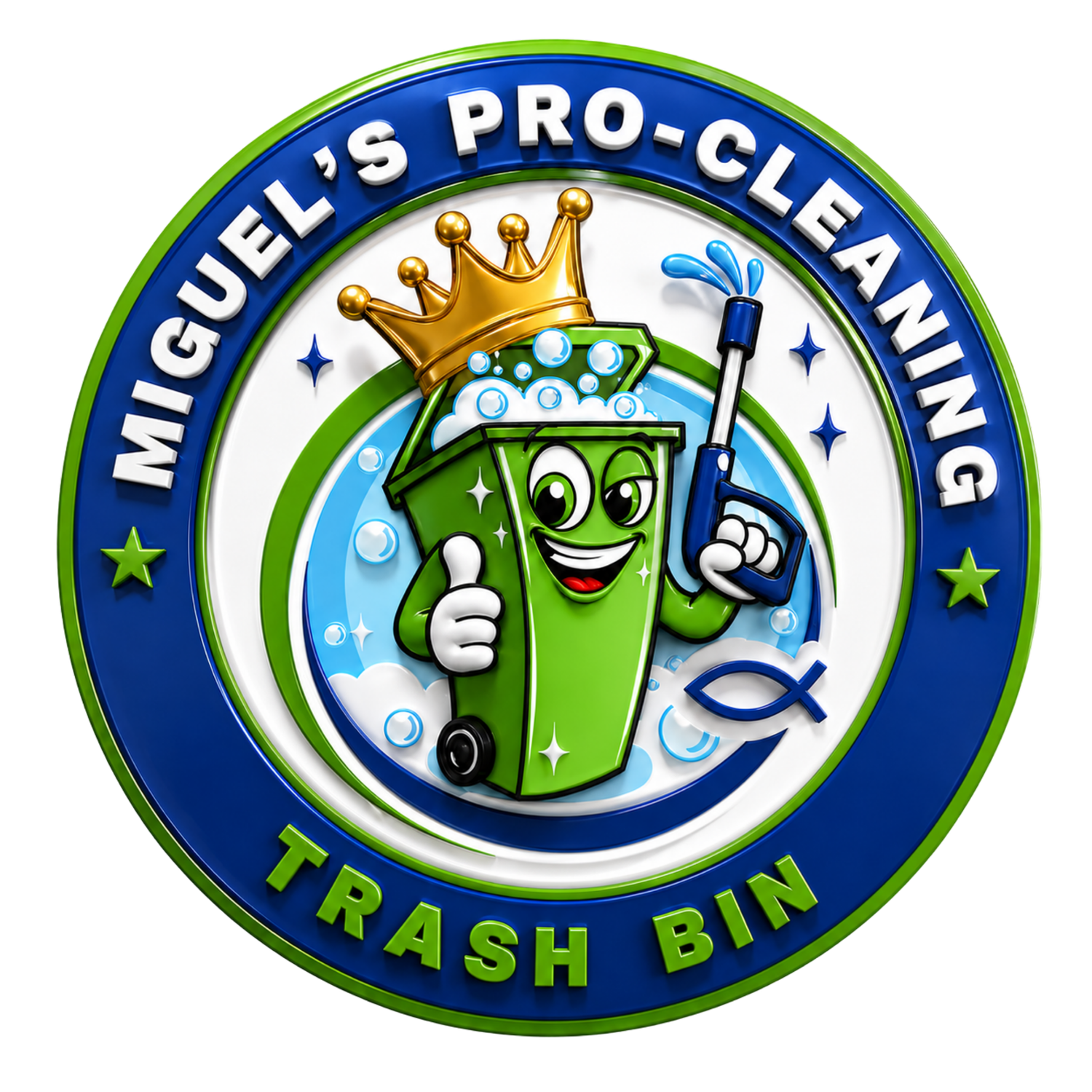 Miguel's Pro Cleaning-Trash Bin
