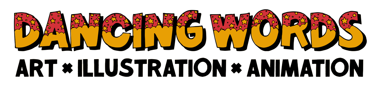 Dancing Words Illustration