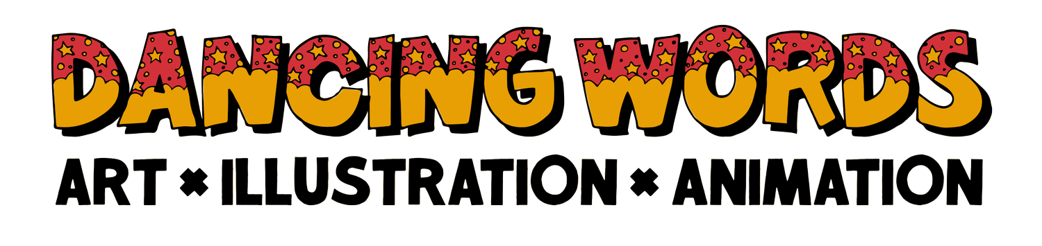 Dancing Words Illustration
