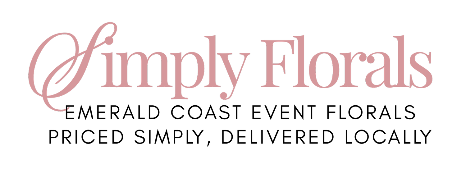 Simply Florals | Emerald Coast event florals priced simply, delivered locally.