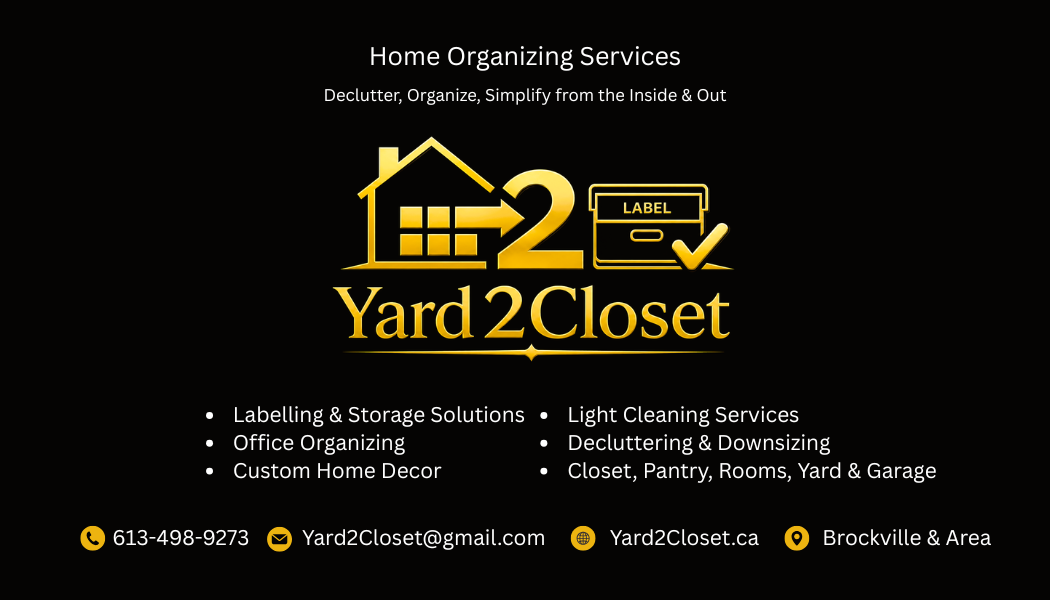 From Yard to Closet-Creating Clean, Organized Spaces Inside & Out