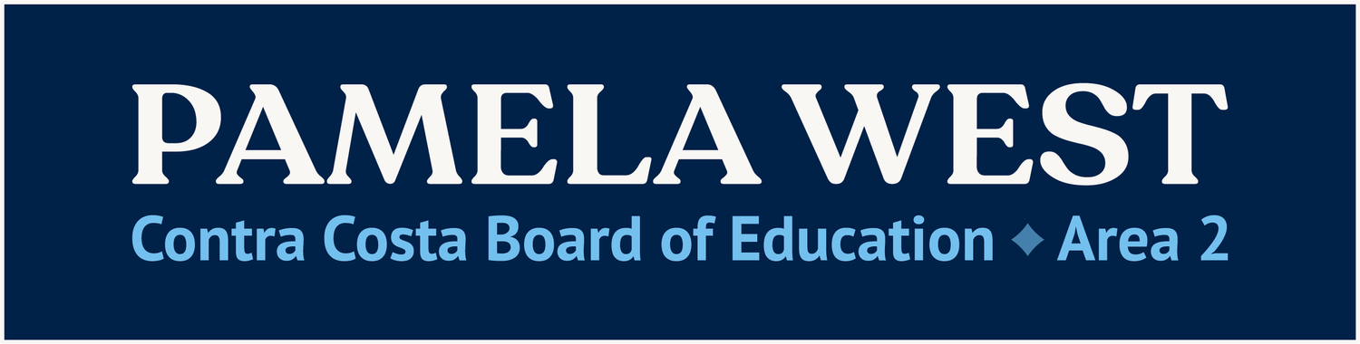 Pamela West Contra Costa Board of Education Area 2