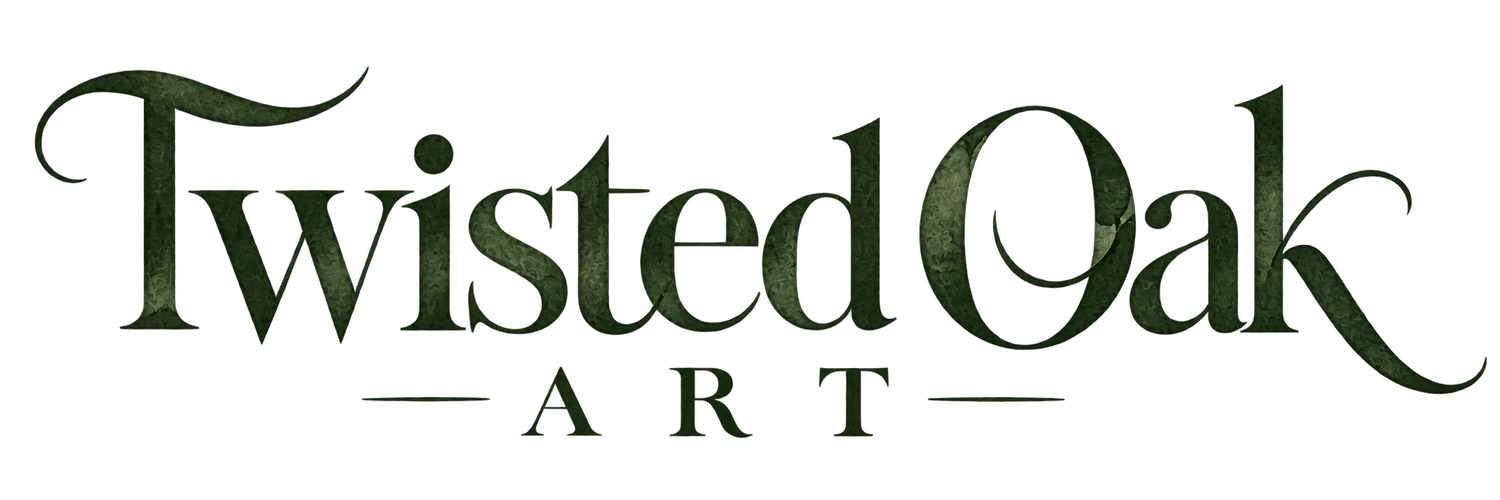 Twisted Oak Art by Lindsay Hayes