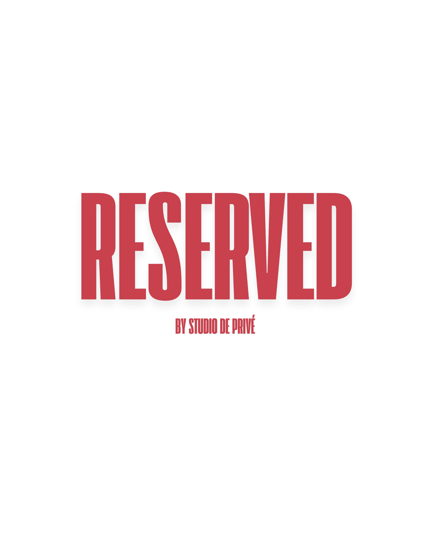 RESERVED by Studio Dé Privé