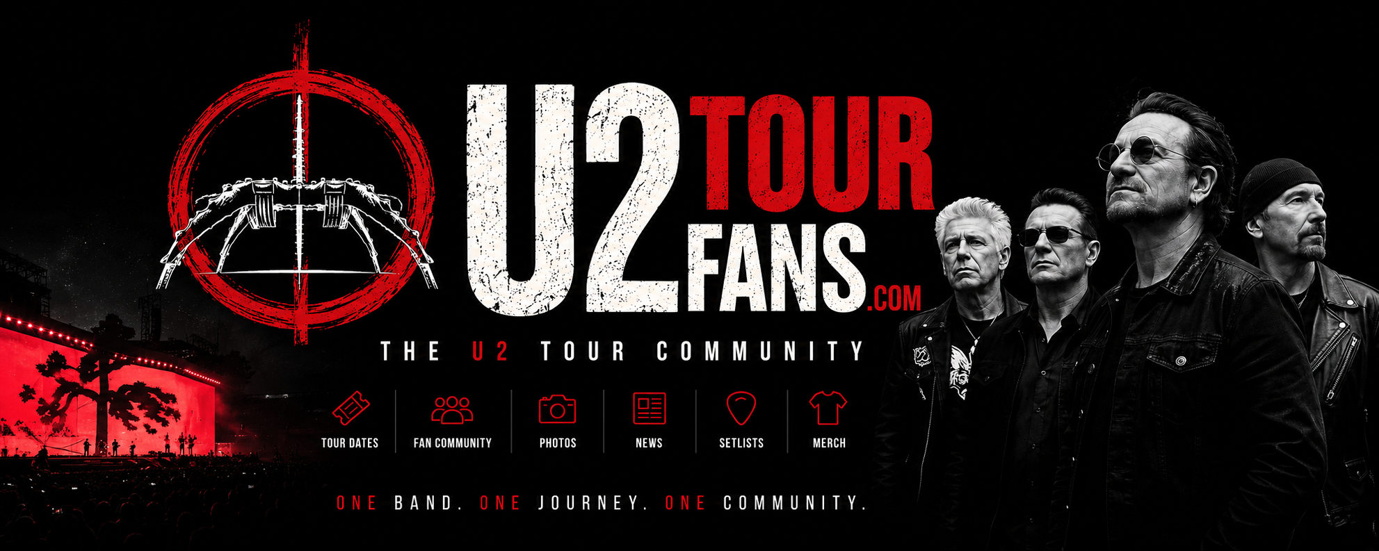 U2 Tour Fans Banner
