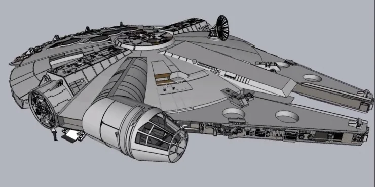 Сокол тысячелетия внутри схема