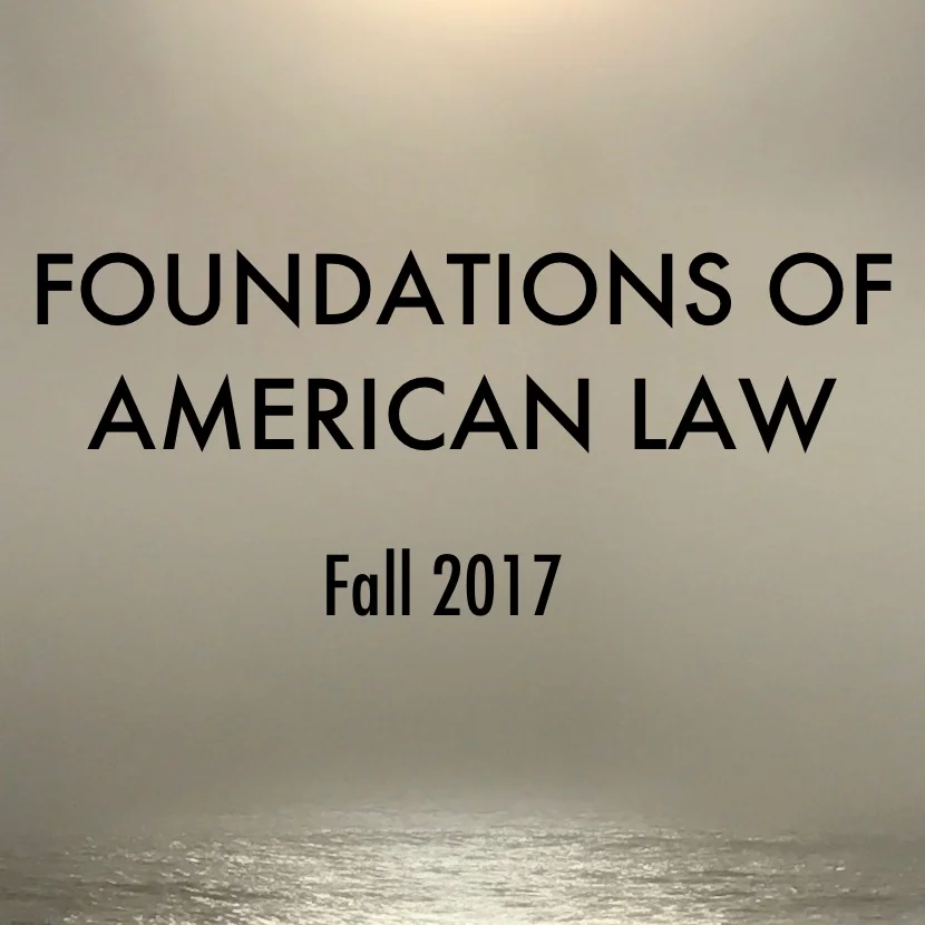Foundations of American Law