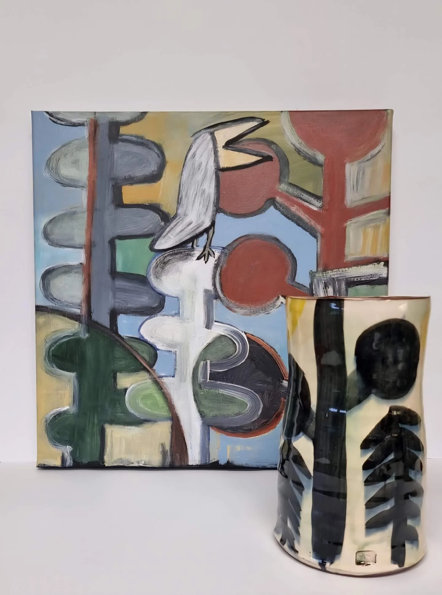 Keramik och måleri av Åsa Olofsson.