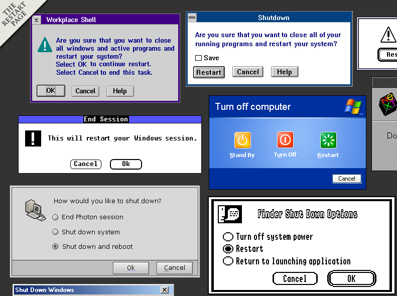 Restart System. Restart: Shell. Windows Shell. Оболочка ОС PC Shell. Is turned off перевод