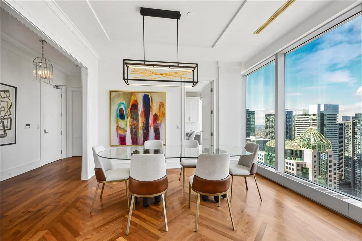 Suite 3703 — Dining Room with City Views