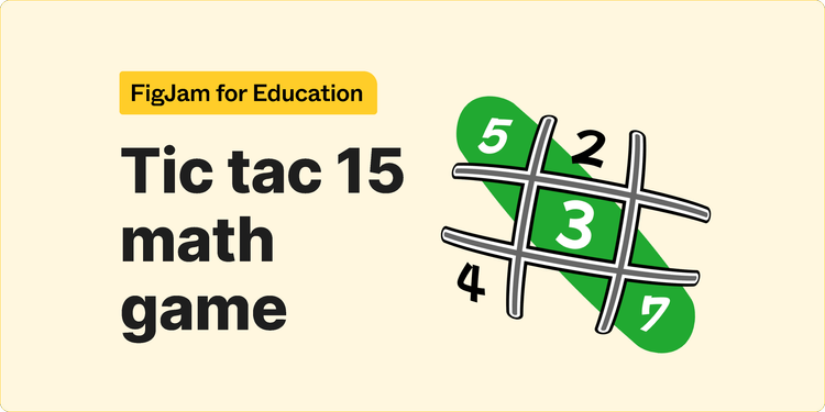 Title card for Tic Tac 15 Math Game