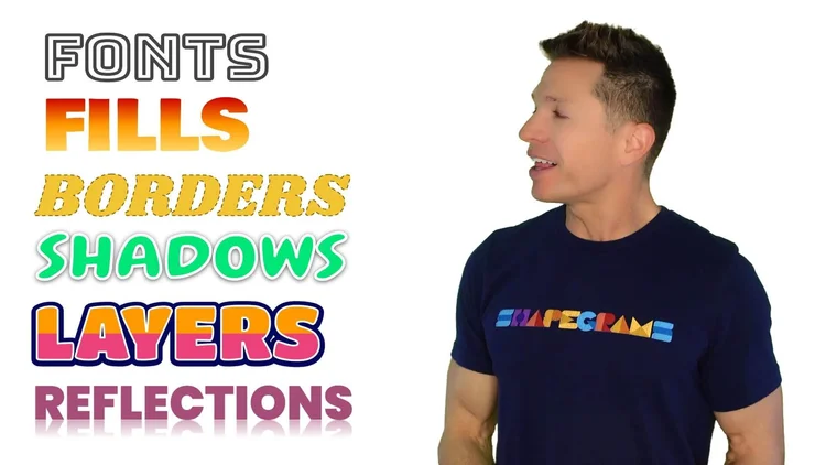Tony looking at a list of word art skills