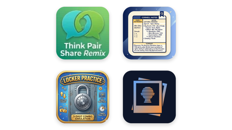 4 app icons