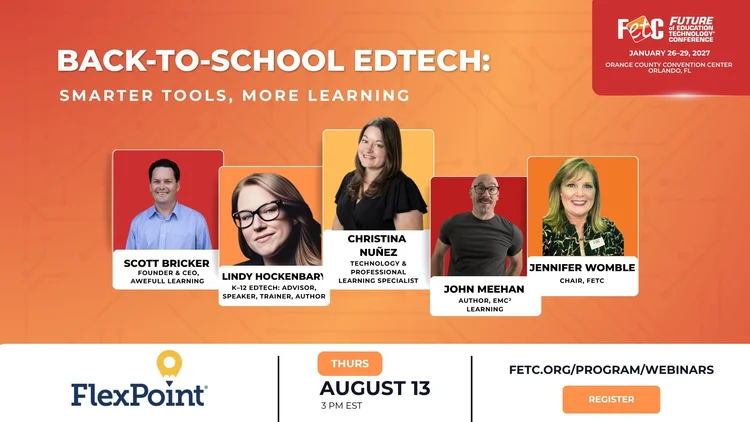 Back to School EdTech Webinar Advertisement Graphic