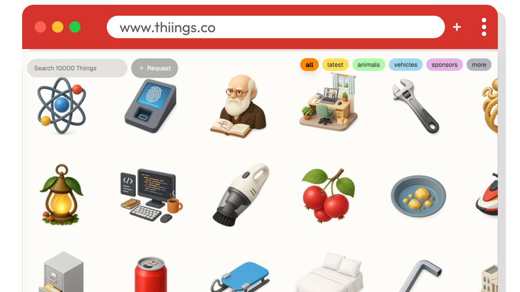 Thiings screenshot