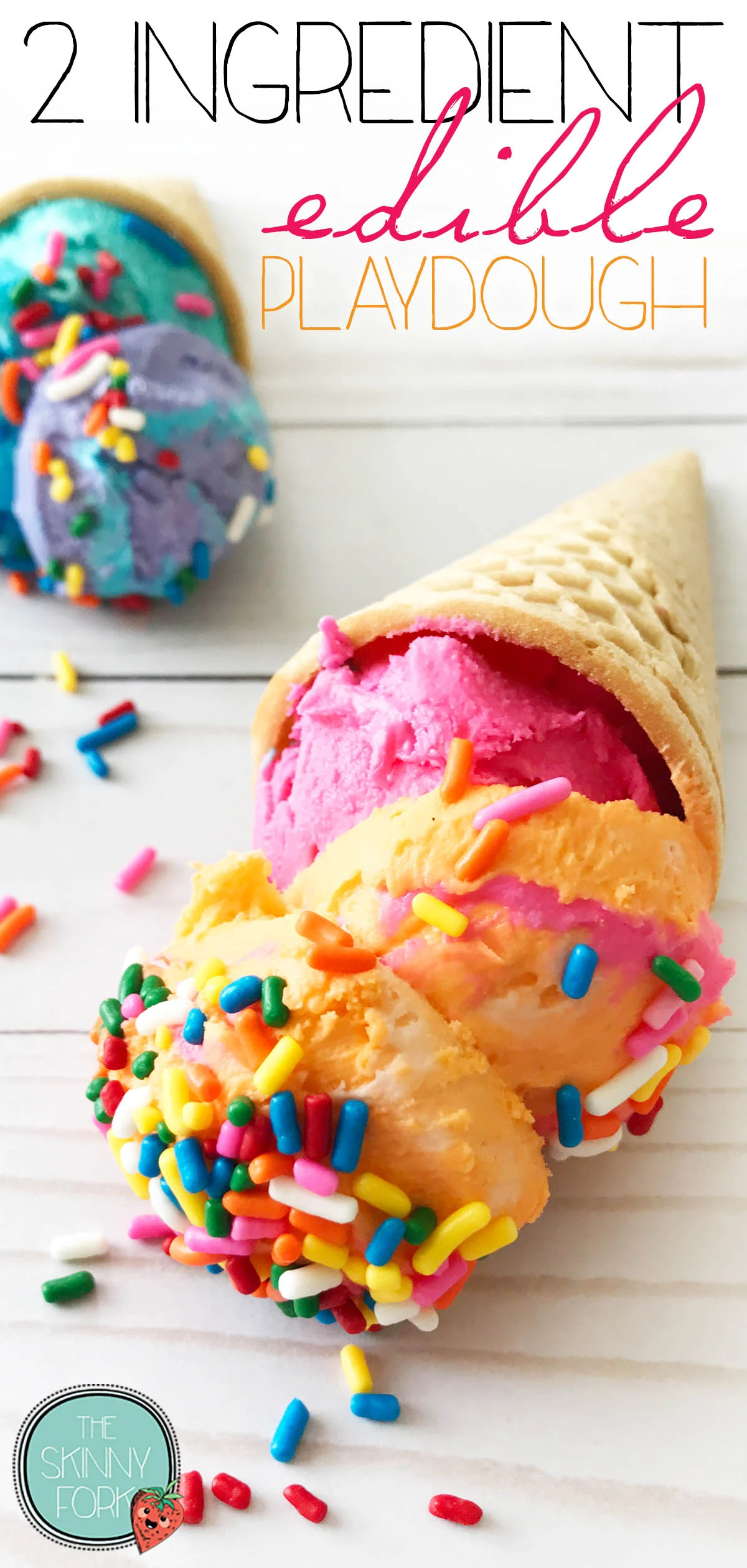 2 Ingredient Edible Playdough