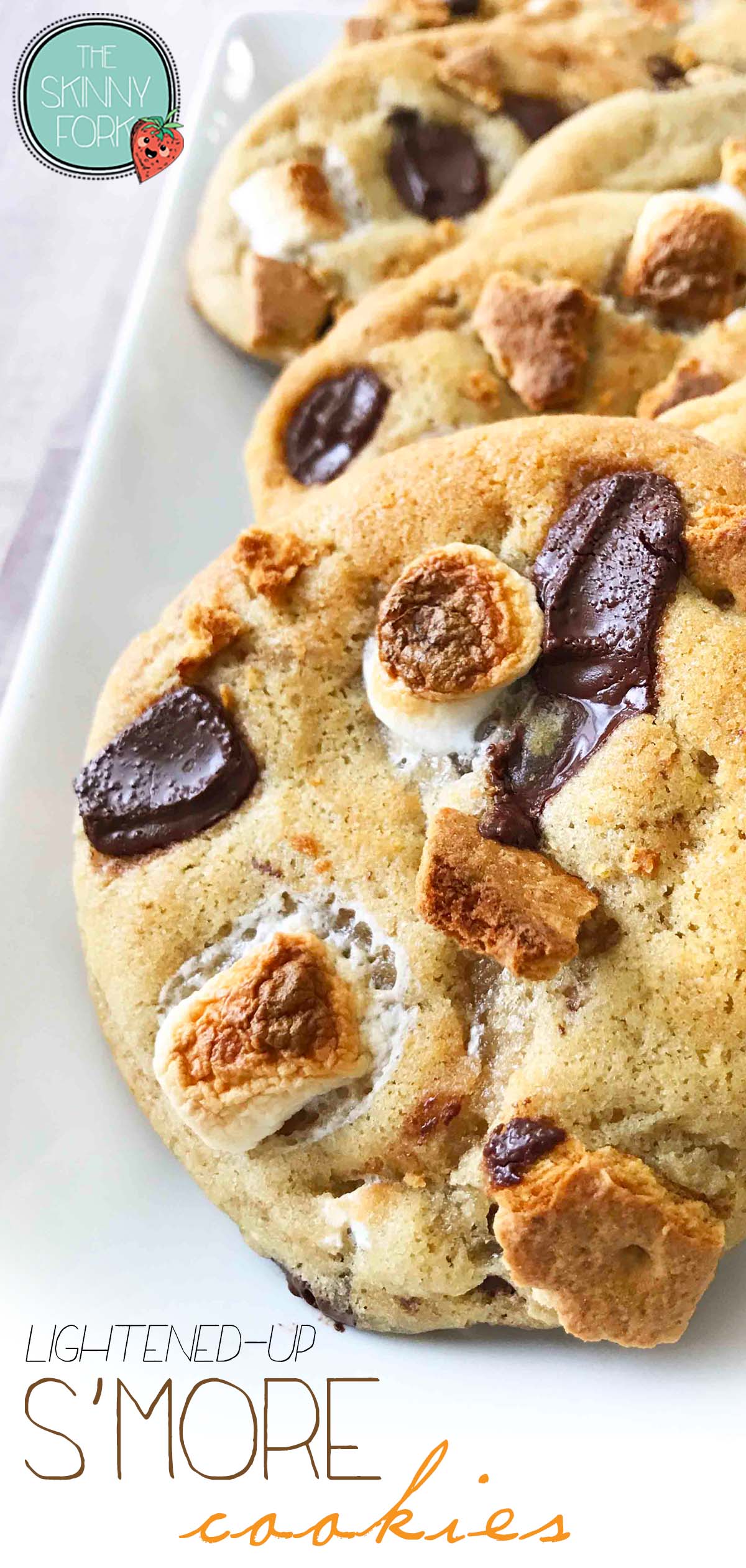 Lightened-Up S'more Chocolate Chip Cookies