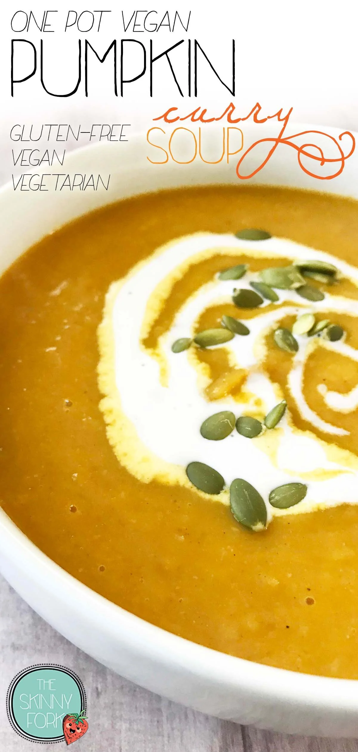 One Pot Vegan Pumpkin Curry Soup