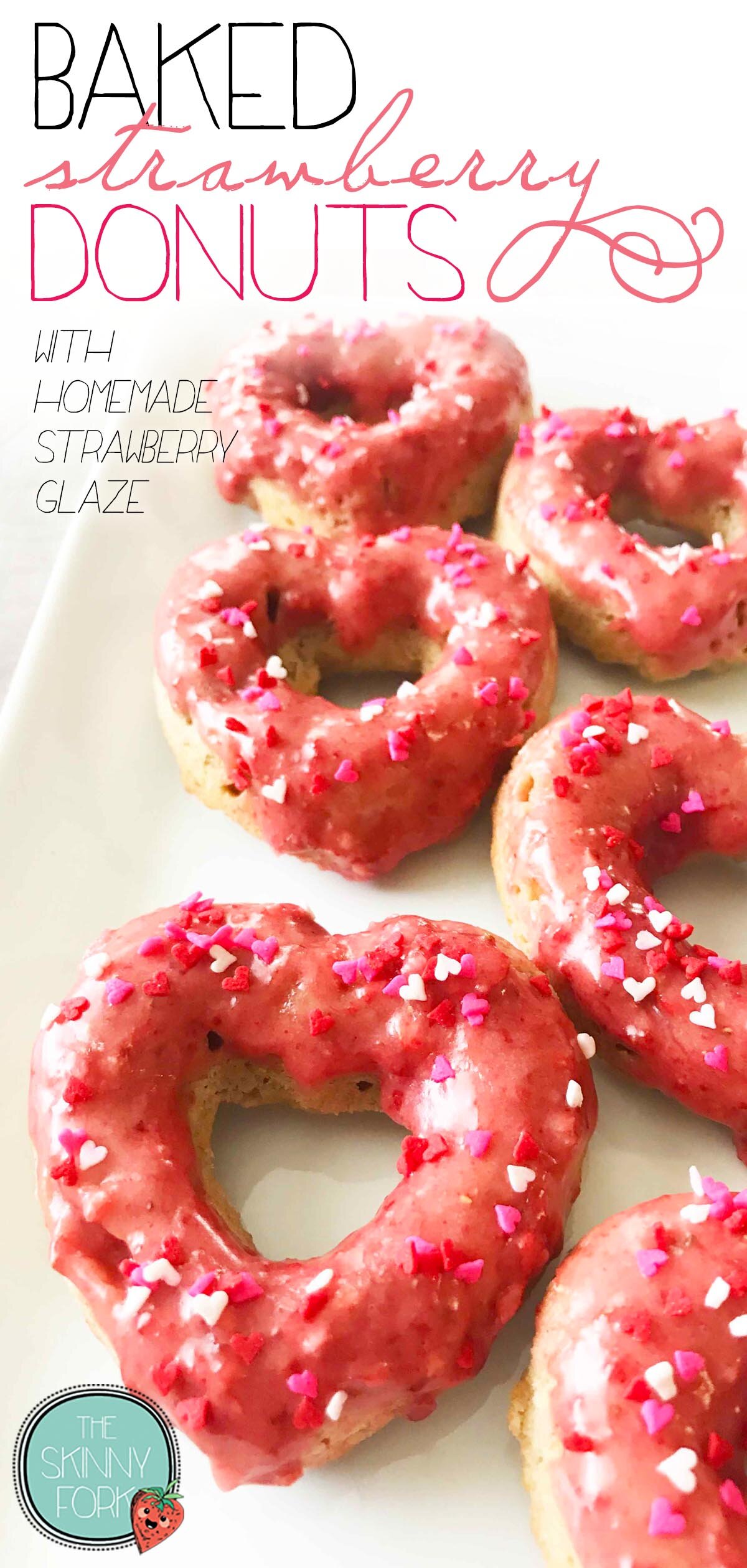 Baked Strawberry Donuts