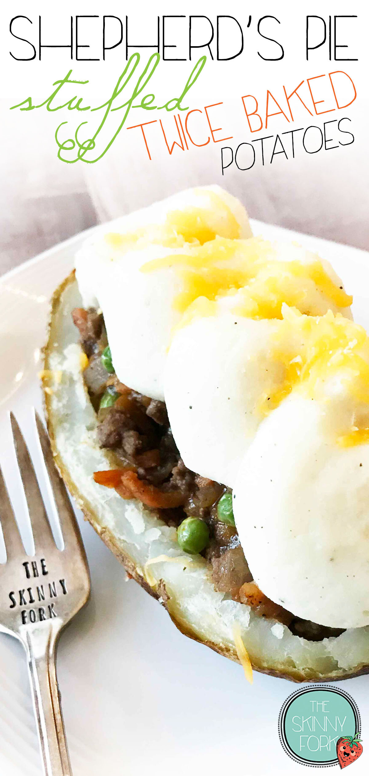 Shepherd's Pie Stuffed Twice Baked Potatoes