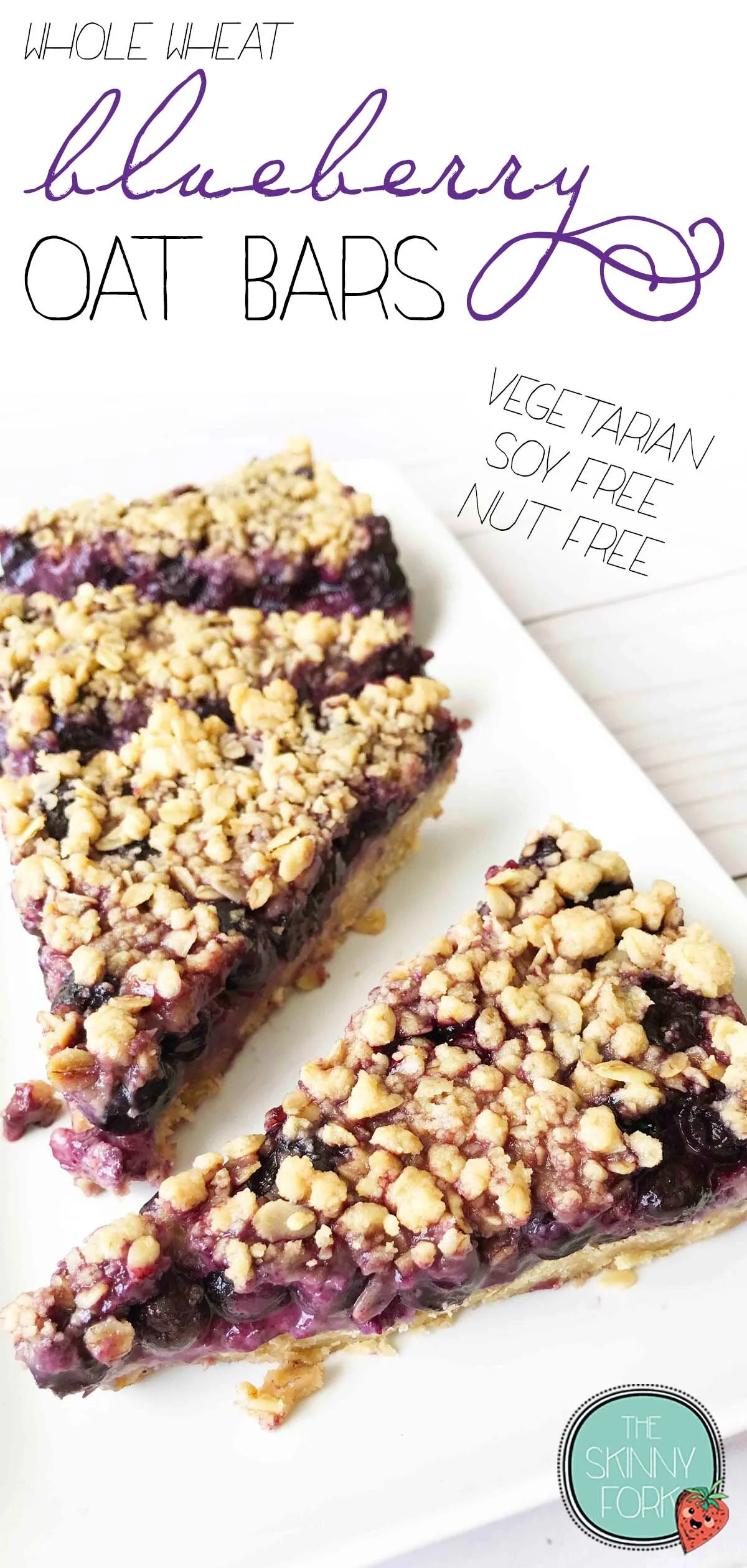 Whole Wheat Blueberry Oat Bars