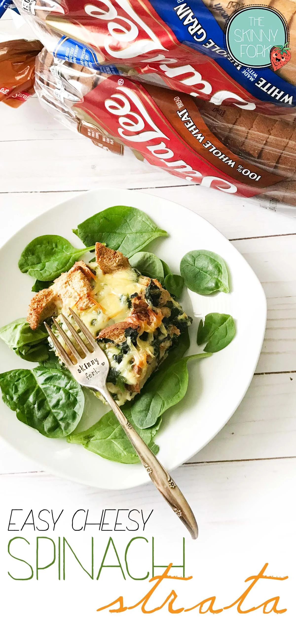 Easy Cheesy Spinach Strata (Sponsored)