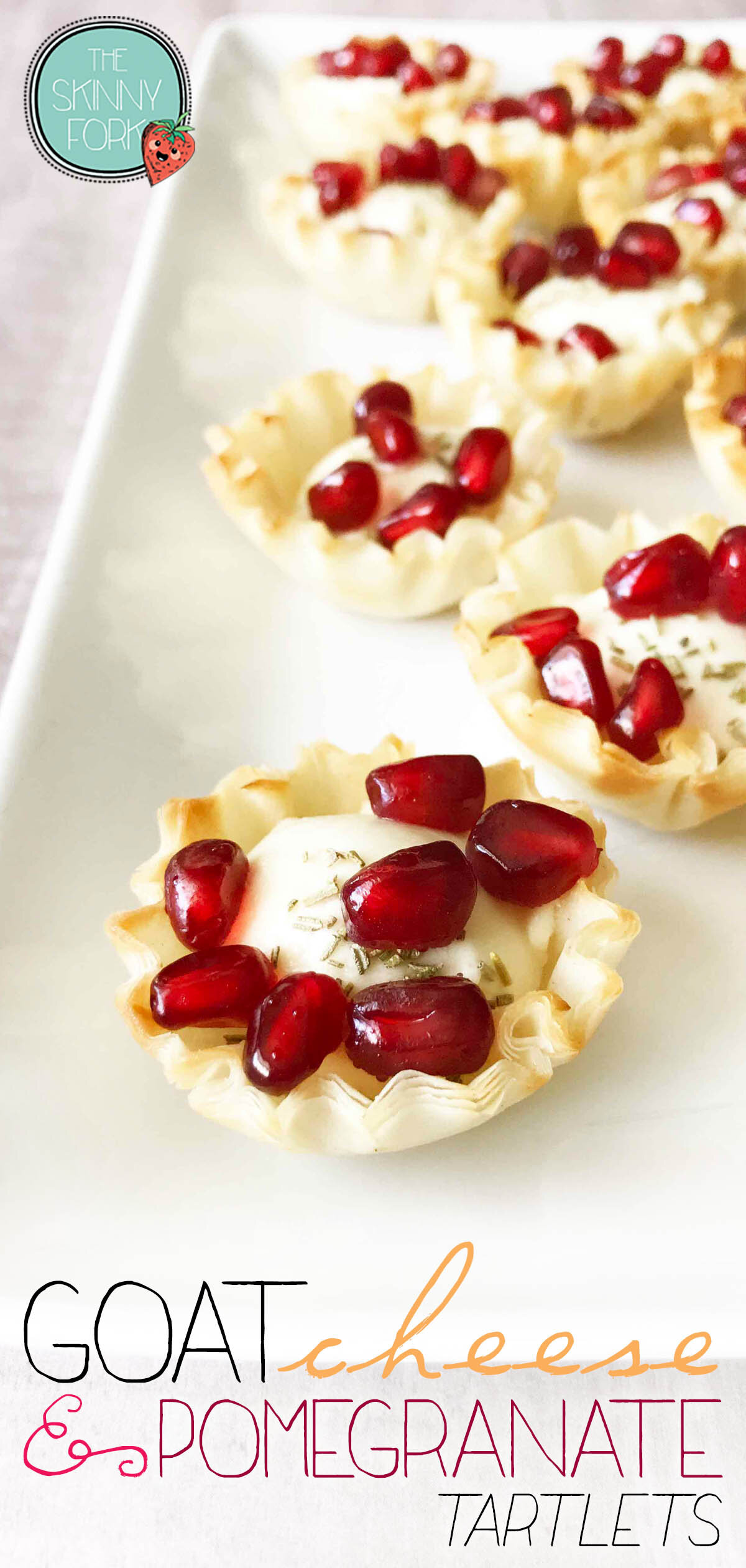 Goat Cheese & Pomegranate Tartlets