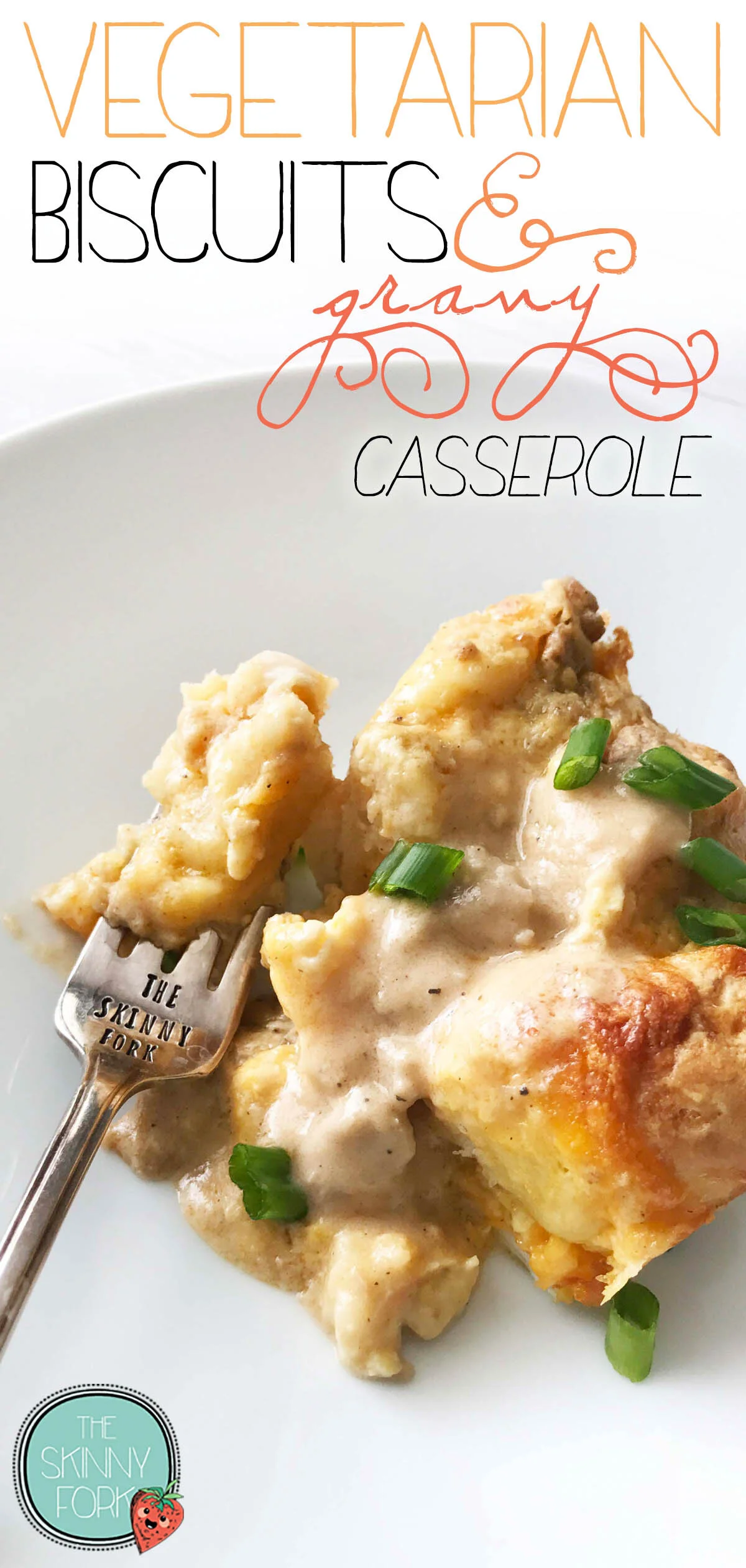 Vegetarian Biscuits & Gravy Breakfast Casserole