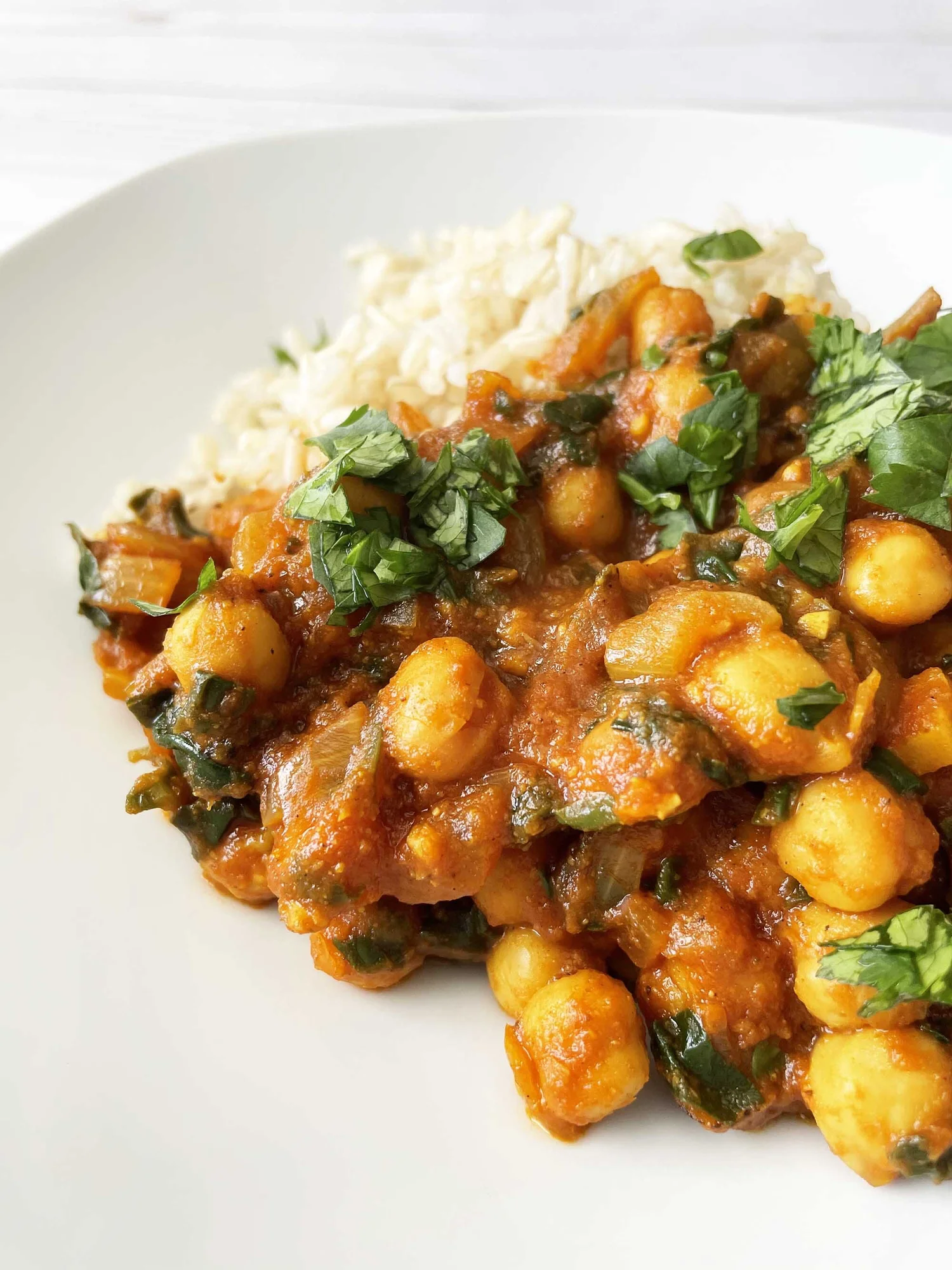 Chickpea & Spinach Curry