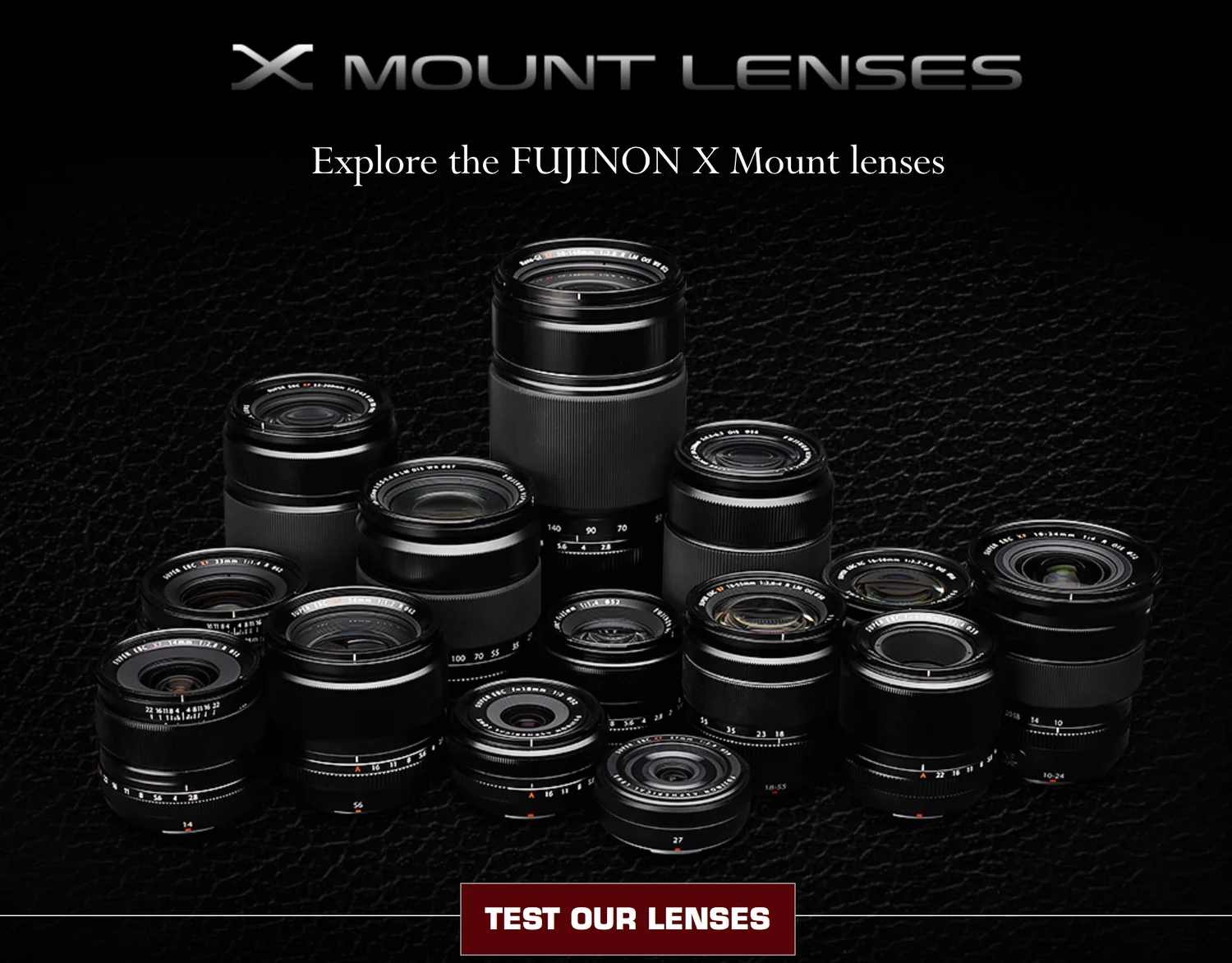 Fujifilm x mount. Fujifilm lens.