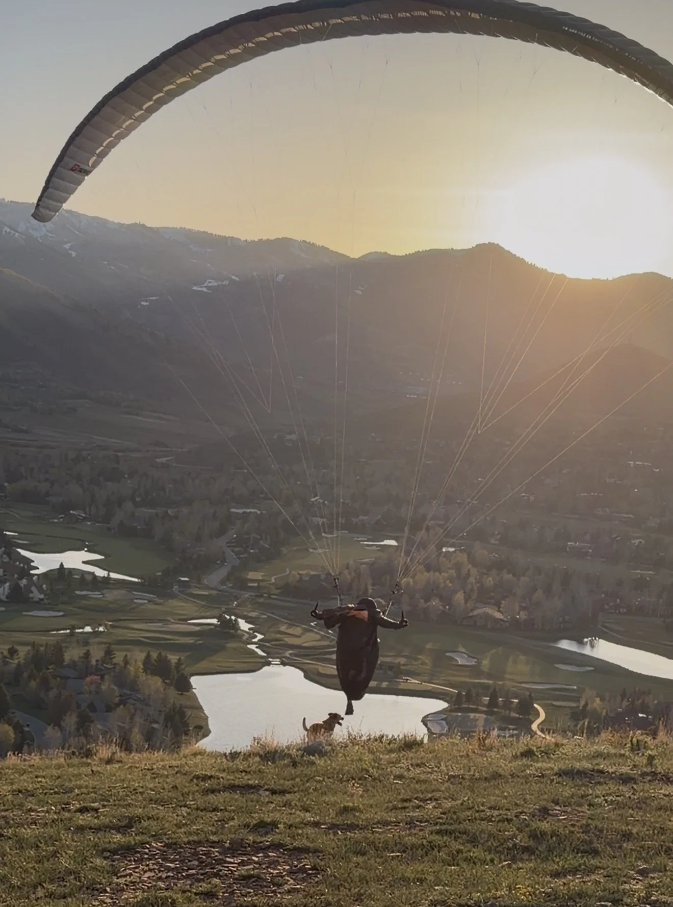 Paragliding over Heber Valley with Roo, Midway Utah