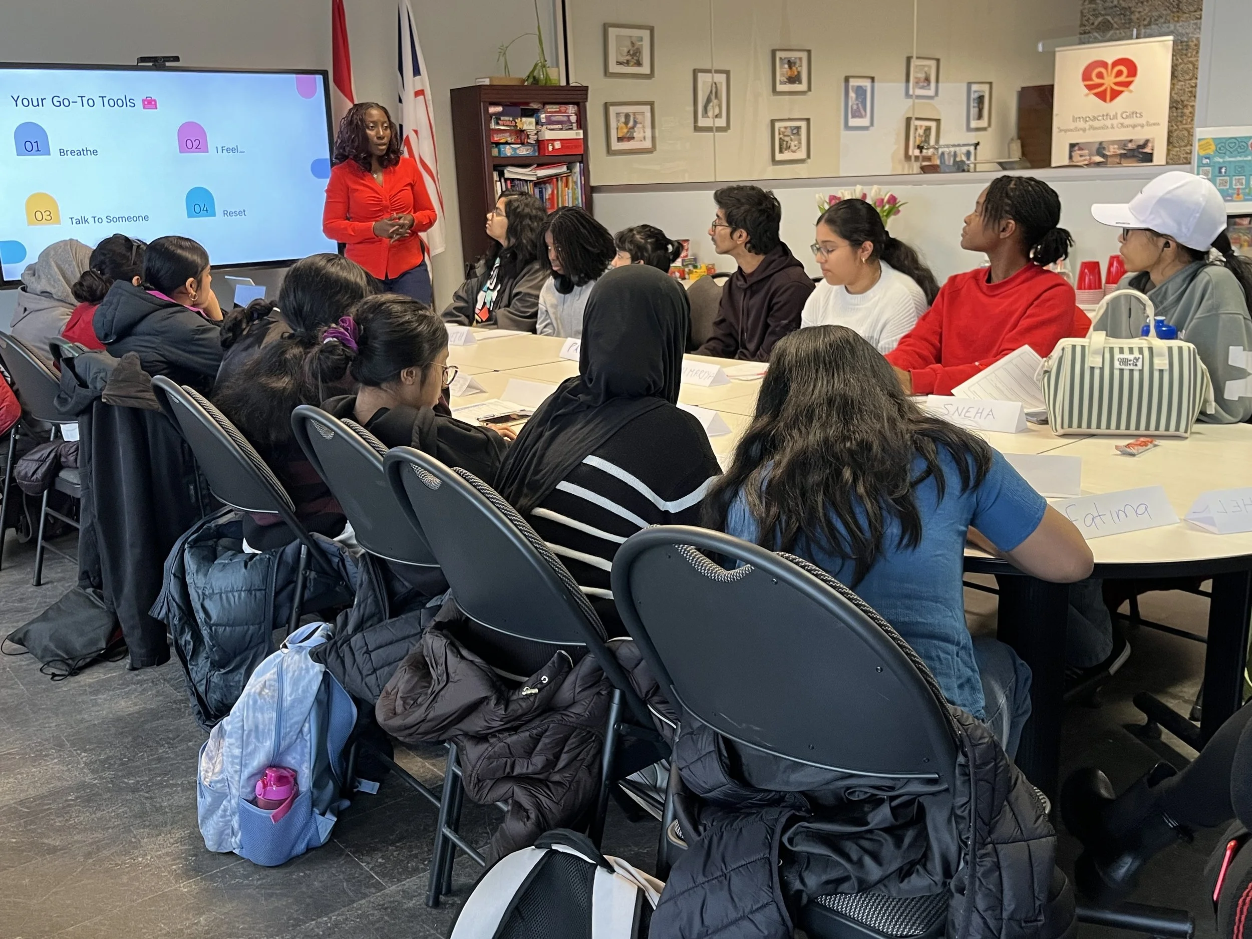 EARN youth participating in the Mind Matters workshop