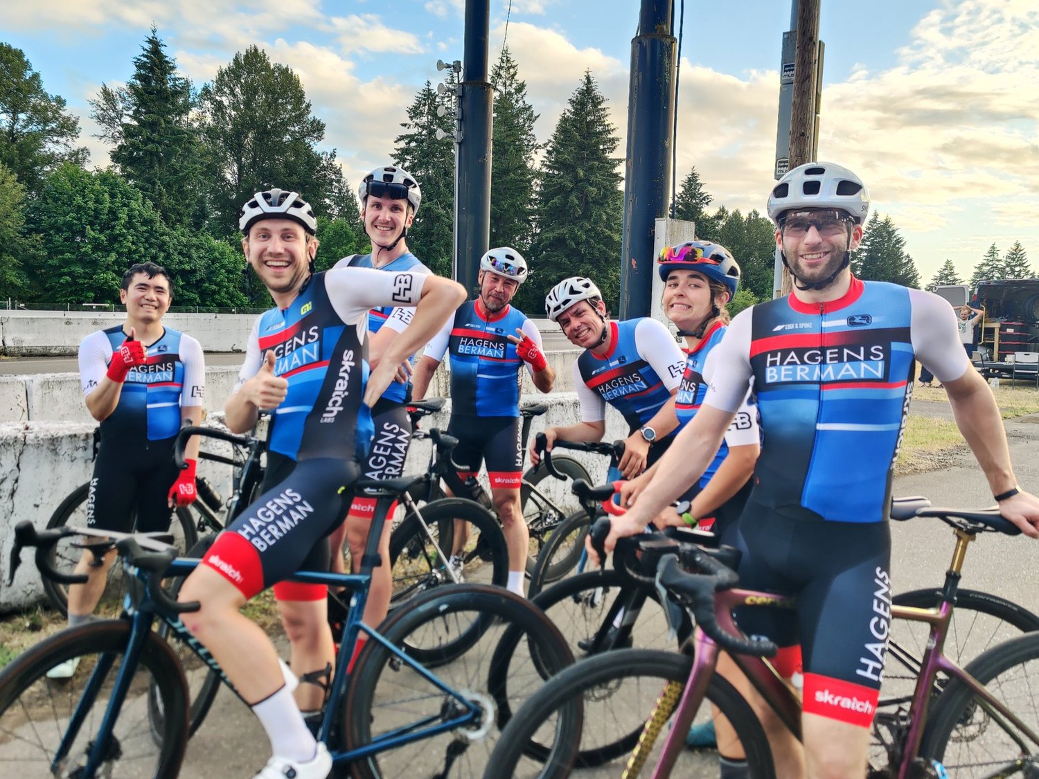 Hagens Berman riders at Pacific Raceways