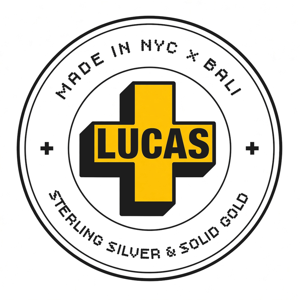 LUCAS+ maker's mark — Made in NYC × Bali
