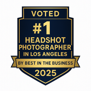 Best in the Business number one headshot photographer in Los Angeles 2025 award