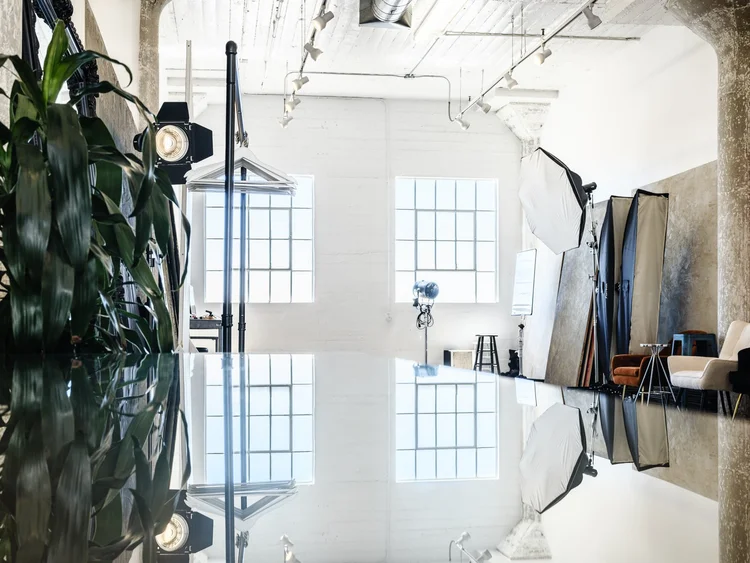 Downtown Los Angeles headshot studio interior at Bradford Rogne Photography