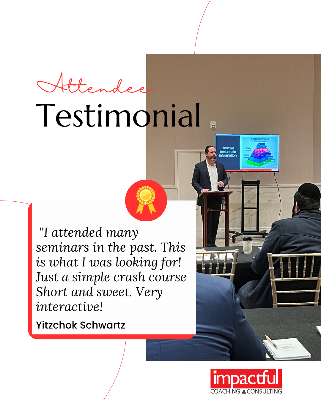 Yitzchok Schwartz testimonial