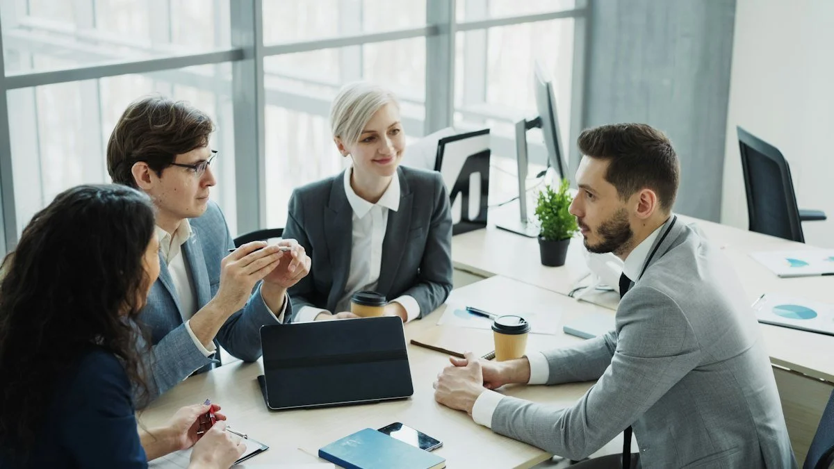 Professional team in a meeting