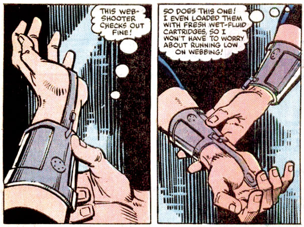 Чертеж веб шутер человека паука из картона